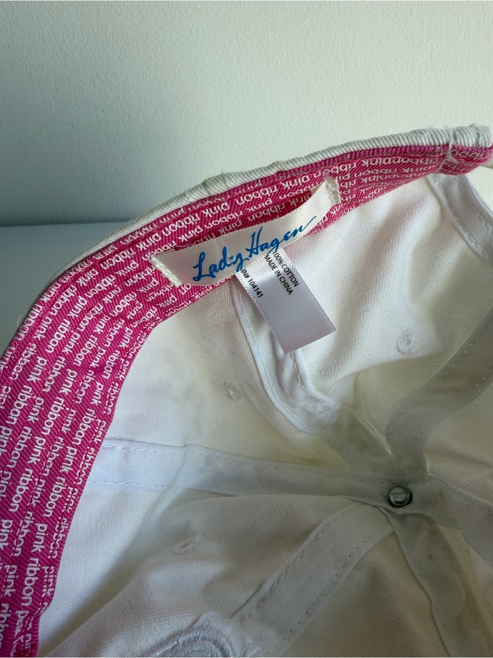 Pink Ribbon Baseball Cap - Picture 4 of 4